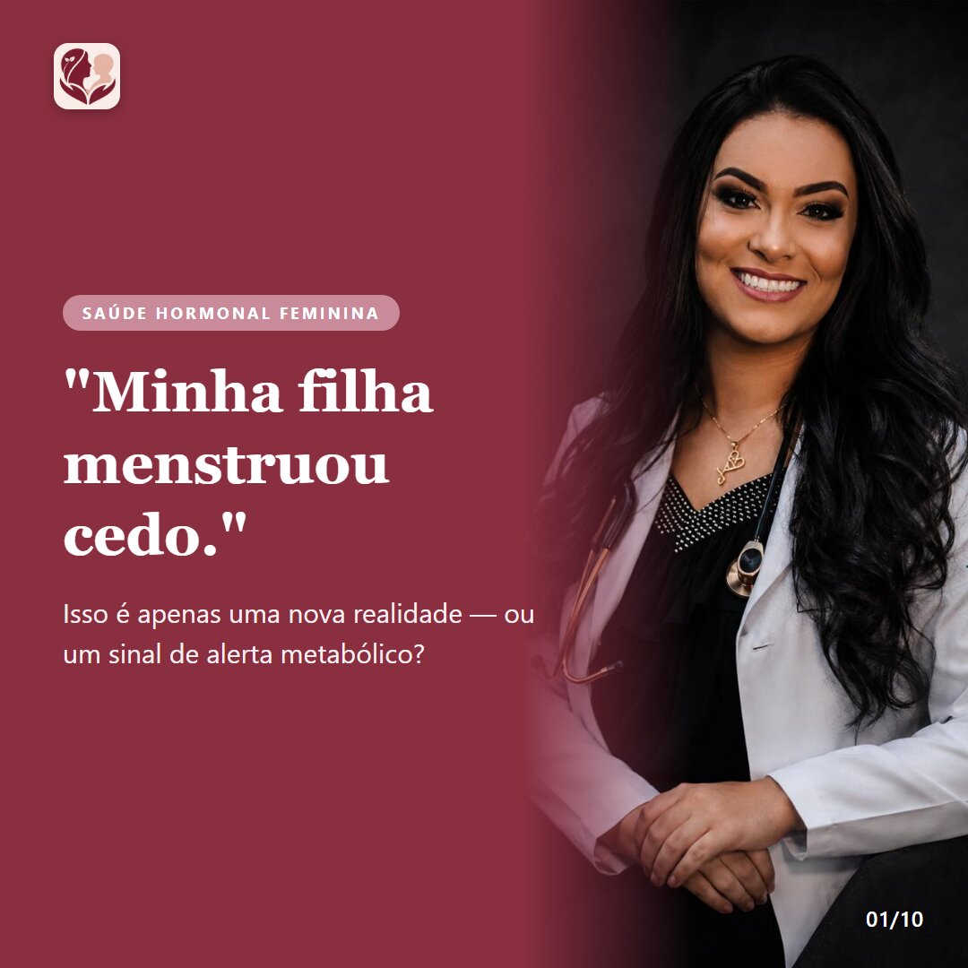 “Minha filha menstruou cedo”